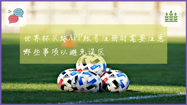 世界杯买球APP账号注册时需要注意哪些事项以避免误区